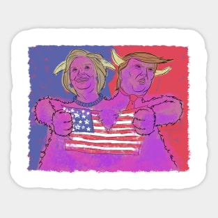 2 Headed Monster: 2016 Election Sticker